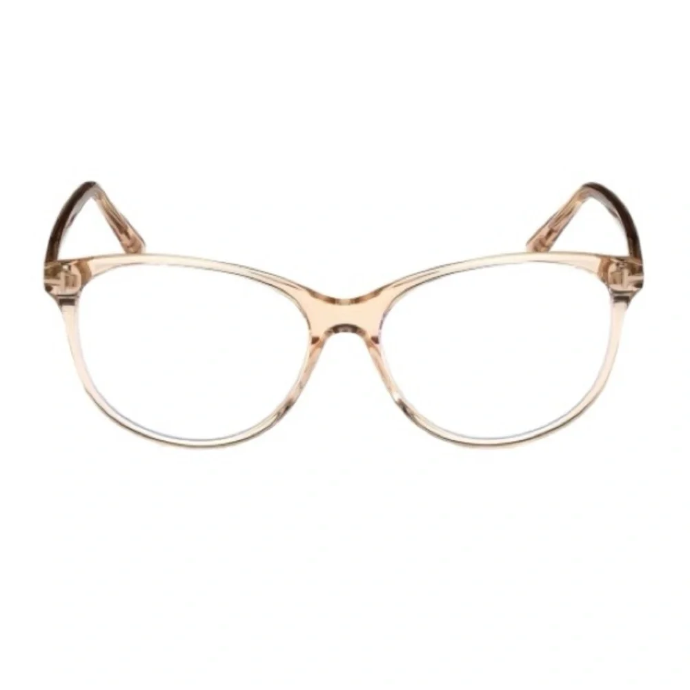 Tom Ford TF5544B FT5544B Crystal Beige Pink Plastic Eyeglasses Frame 53-15-140